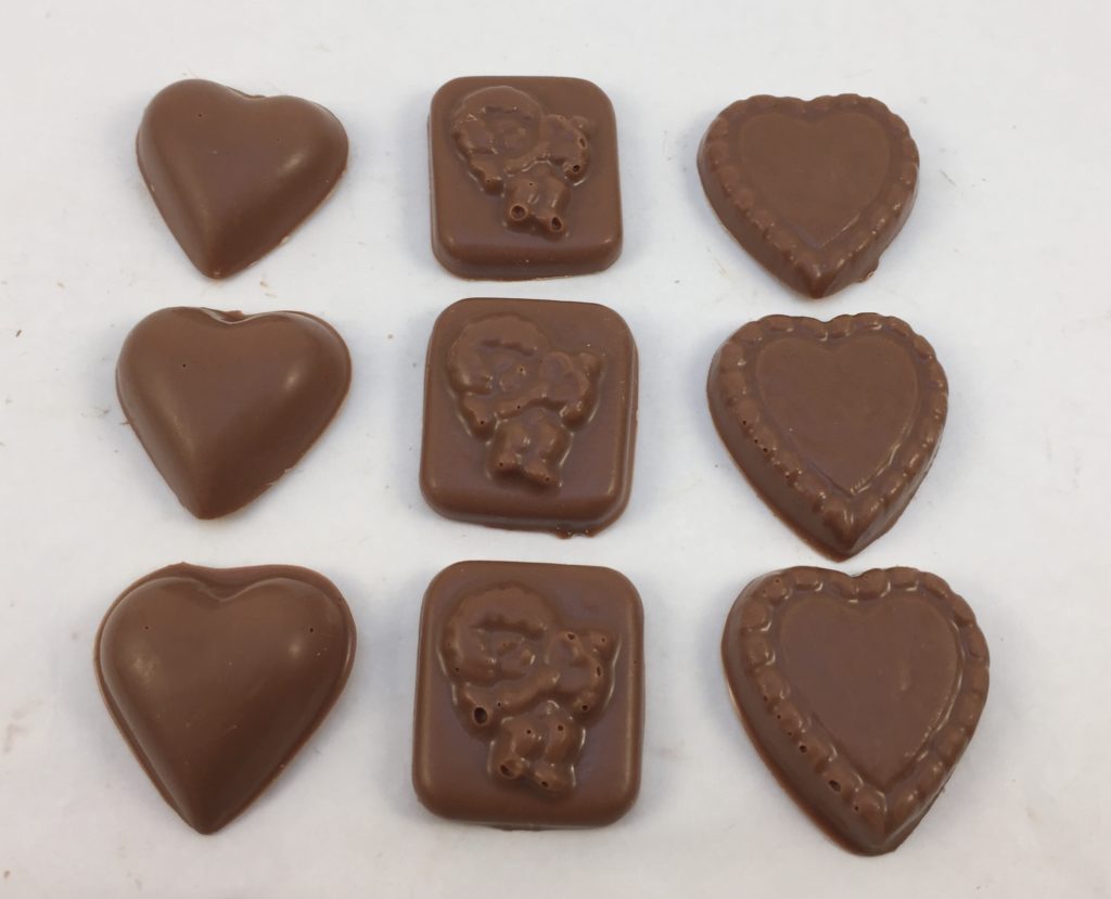 Heart Solid Chocolate Miniatures - Fuller's Candies