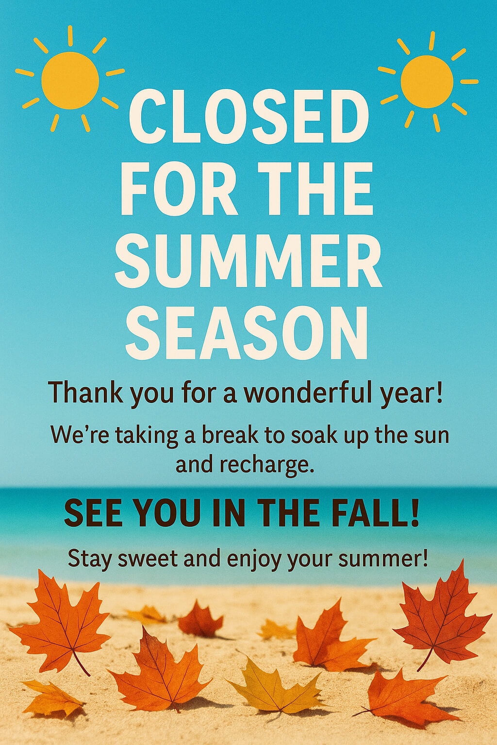 Summer closure